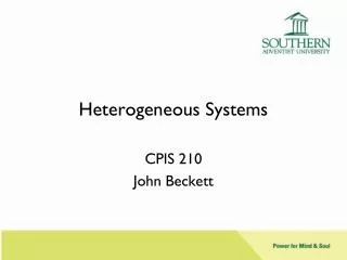 Heterogeneous Systems