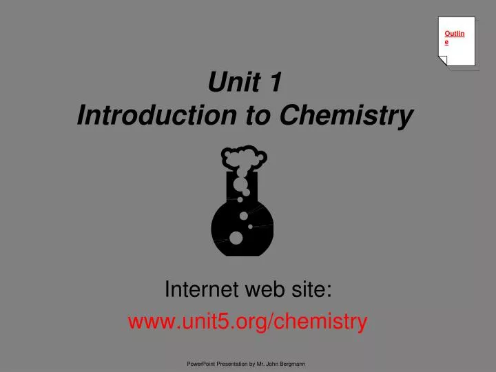 unit 1 introduction to chemistry