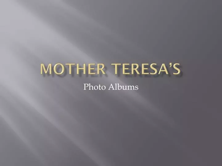 mother teresa s