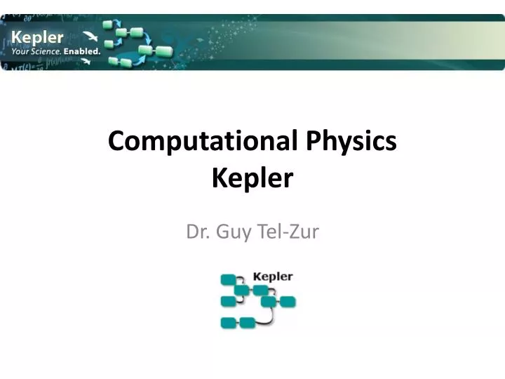 computational physics kepler
