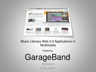 Music Literacy Web 2.0 Applications in Multimedia