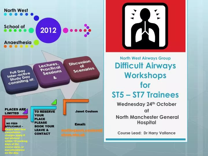 north west airways group difficult airways workshops for st5 st7 trainees