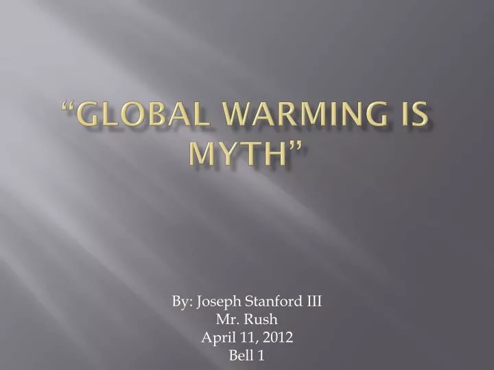 global warming is myth