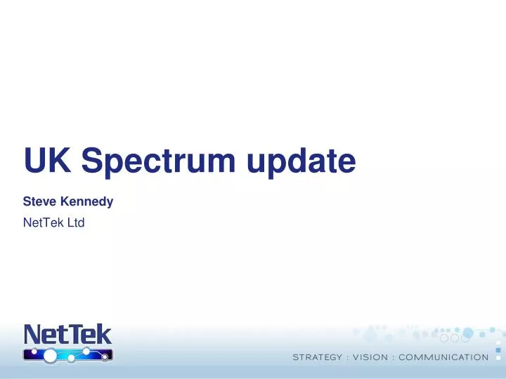 uk spectrum update