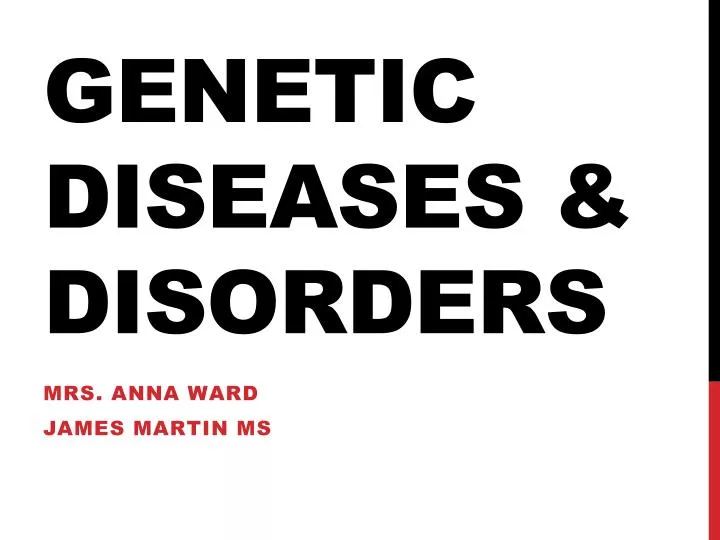 genetic diseases disorders