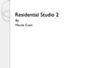Residential Studio 2