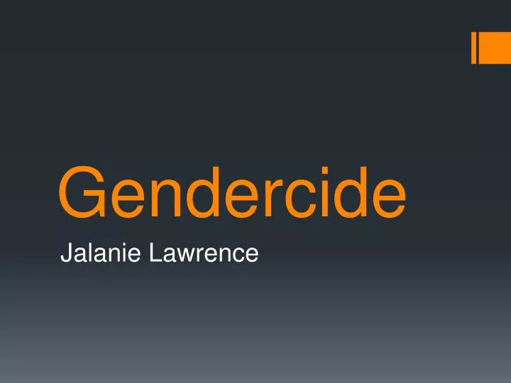 gendercide