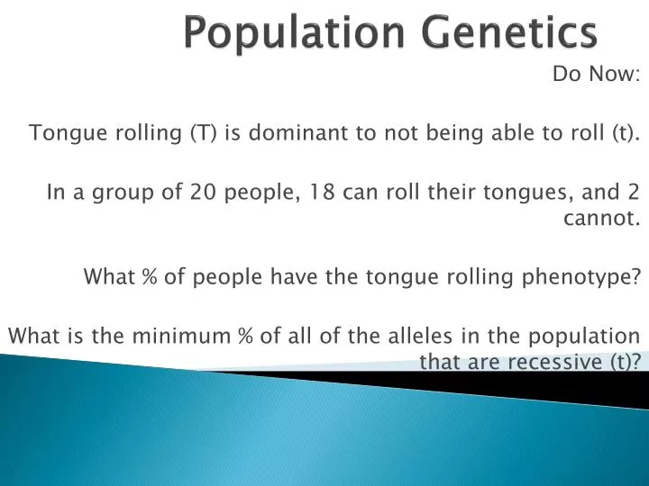 population genetics