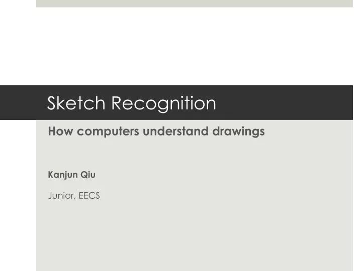 sketch recognition