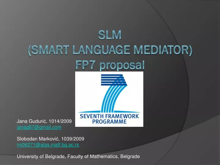 slm smart language mediator fp7 proposal