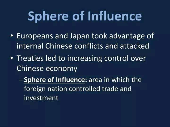 sphere of influence