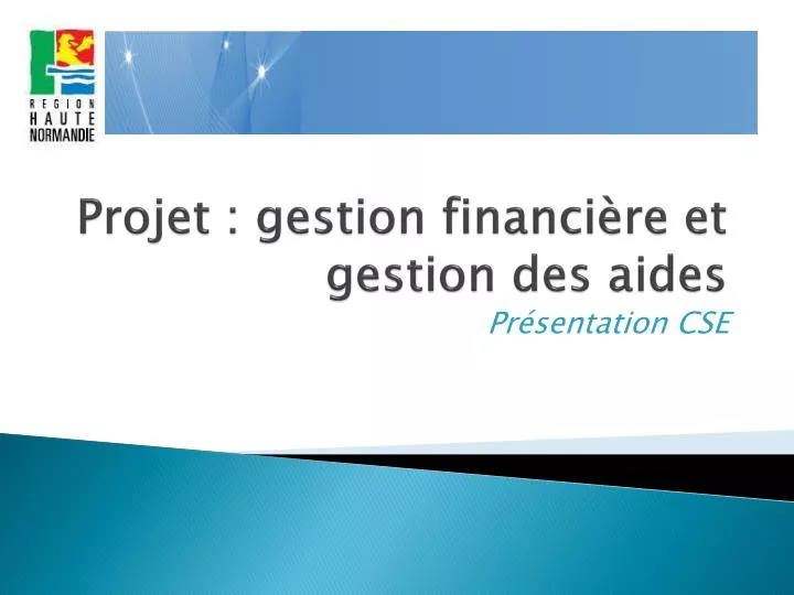 projet gestion financi re et gestion des aides