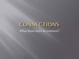 connections