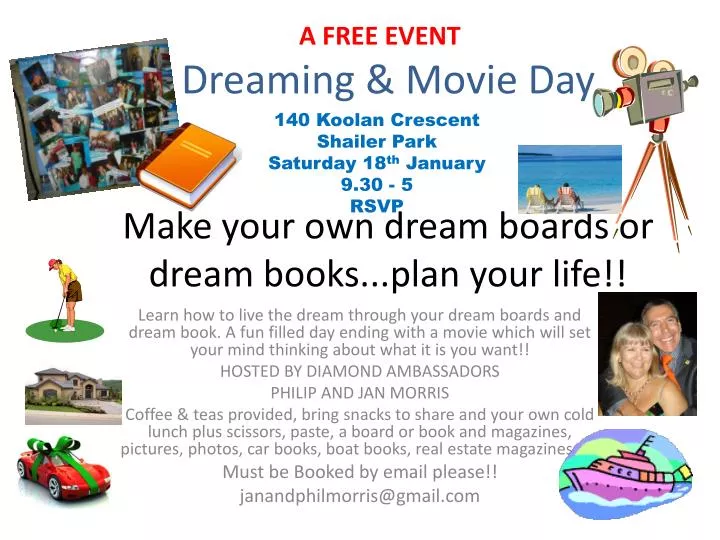 dreaming movie day make your own dream boards or dream books plan your life