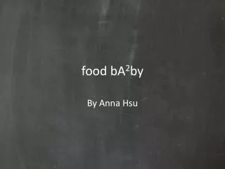 food bA 2 by