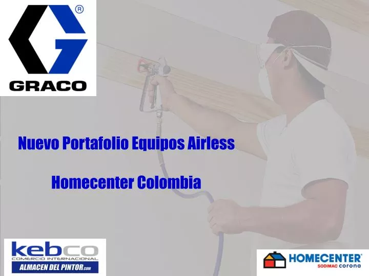nuevo portafolio equipos airless homecenter colombia