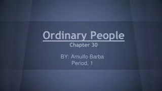 Ordinary People Chapter 30