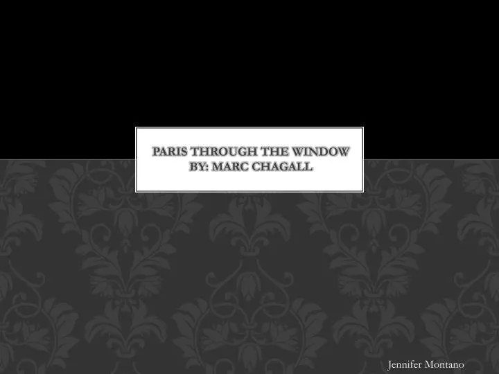 paris through the window by marc chagall