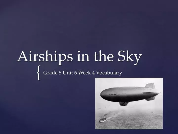 airships in the sky