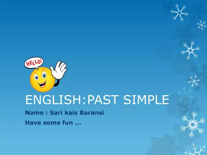 english past simple