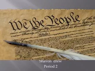 The u.s. constitution