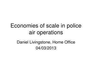 Economies of scale in police air operations