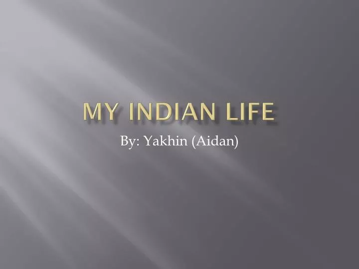 my indian life