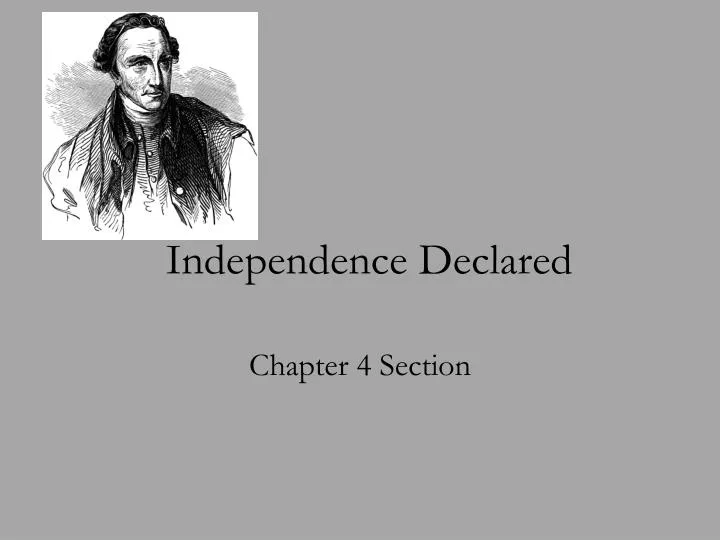 independence declared