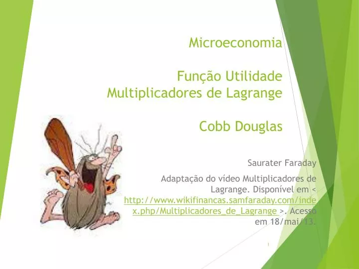 microeconomia fun o utilidade multiplicadores de lagrange cobb douglas