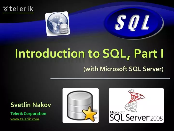 introduction to sql part i