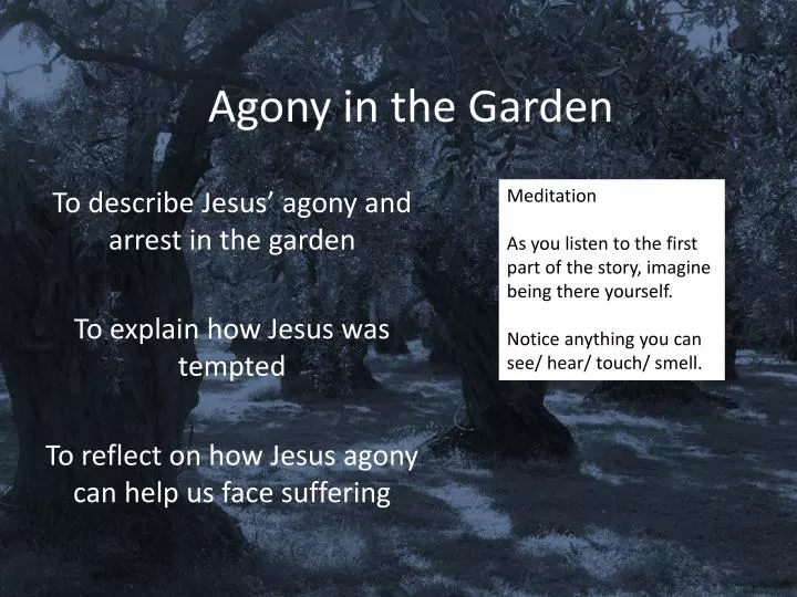 agony in the garden