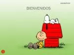 BIENVENIDOS - slide 1