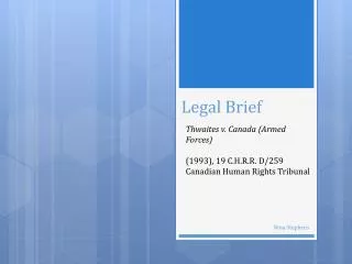 legal brief