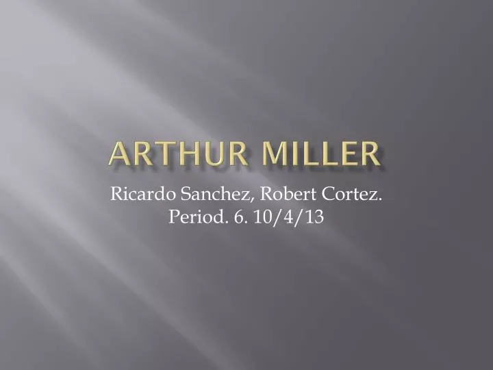 arthur miller