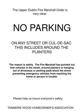 The Upper Dublin Fire Marshall Order is very clear.