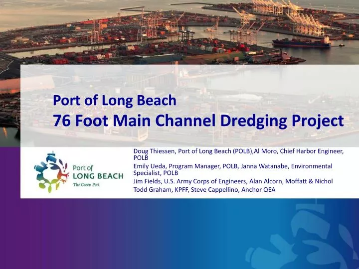 port of long beach 76 foot main channel dredging project