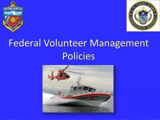 Federal Volunteer Management Policies