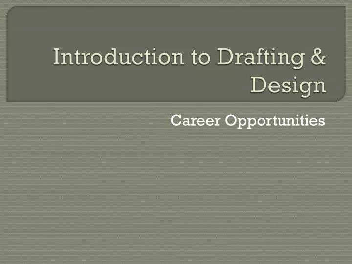 introduction to drafting design