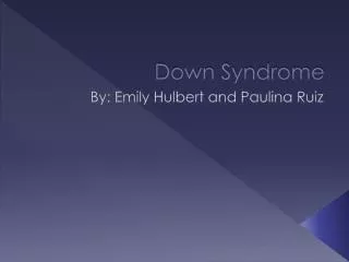 Down Syndrome