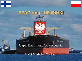 BPAC 2013 - HELSINKI