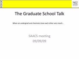 The Graduate School Talk