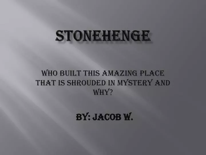 stonehenge