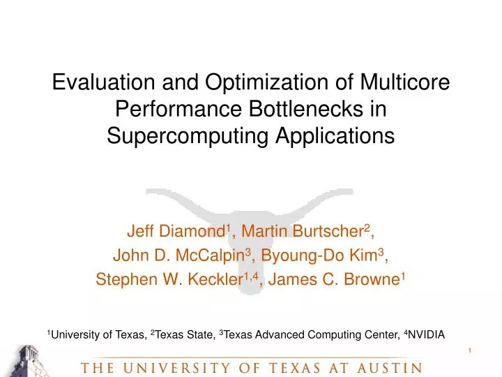 evaluation and optimization of multicore performance bottlenecks in supercomputing applications