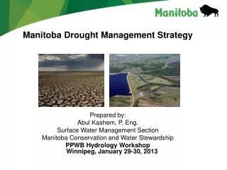 Manitoba Drought Management Strategy