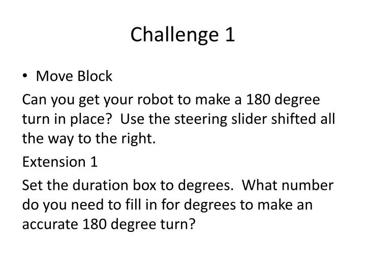 challenge 1