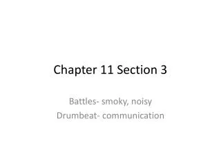 Chapter 11 Section 3