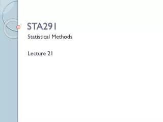 STA291