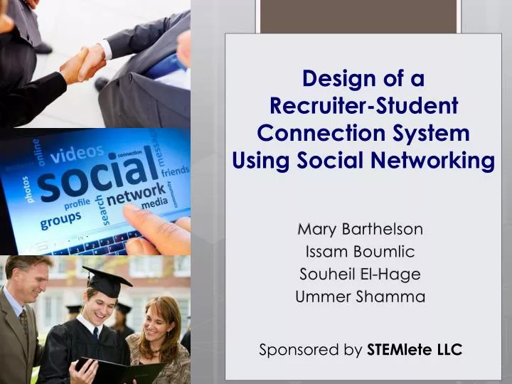 design of a recruiter student connection system using social networking