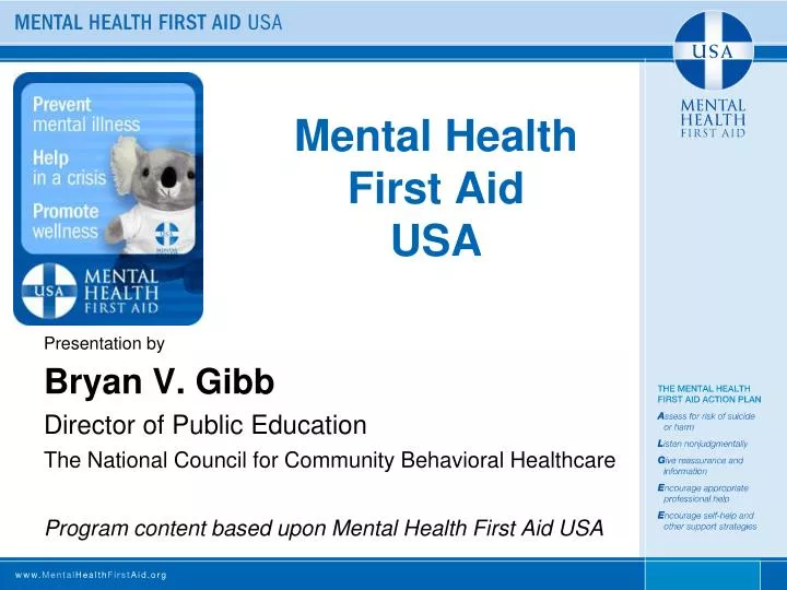 mental health first aid usa
