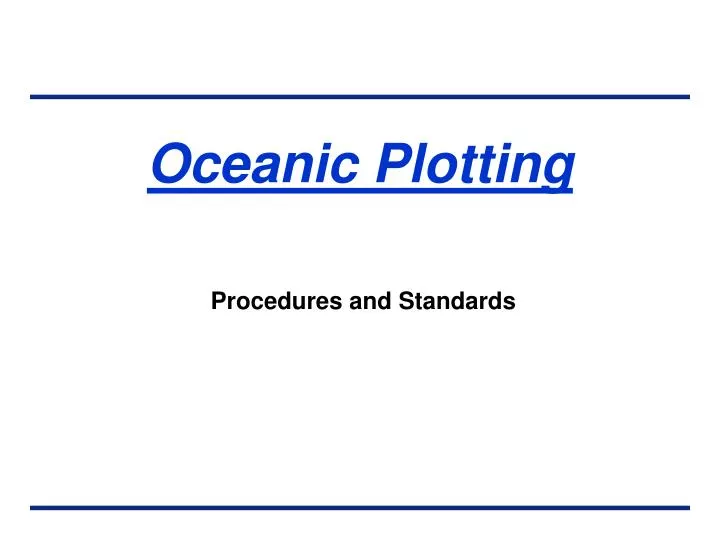 oceanic plotting